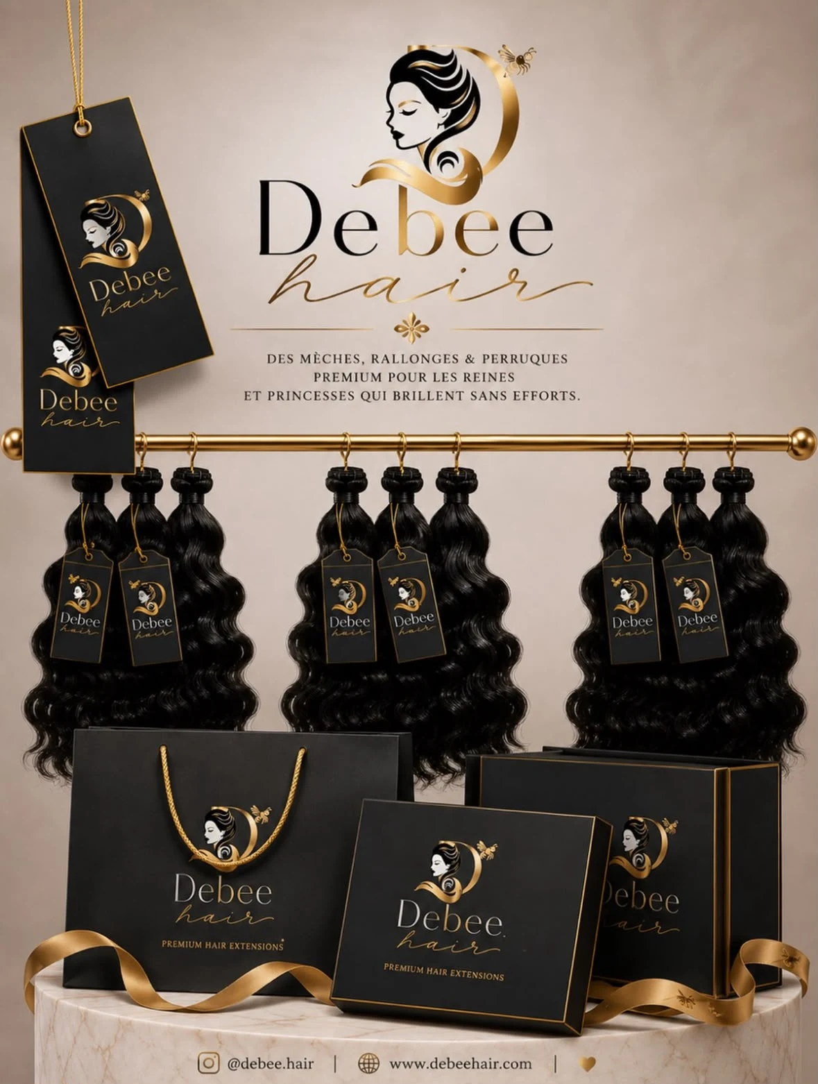 Debee's Hair — identité de marque